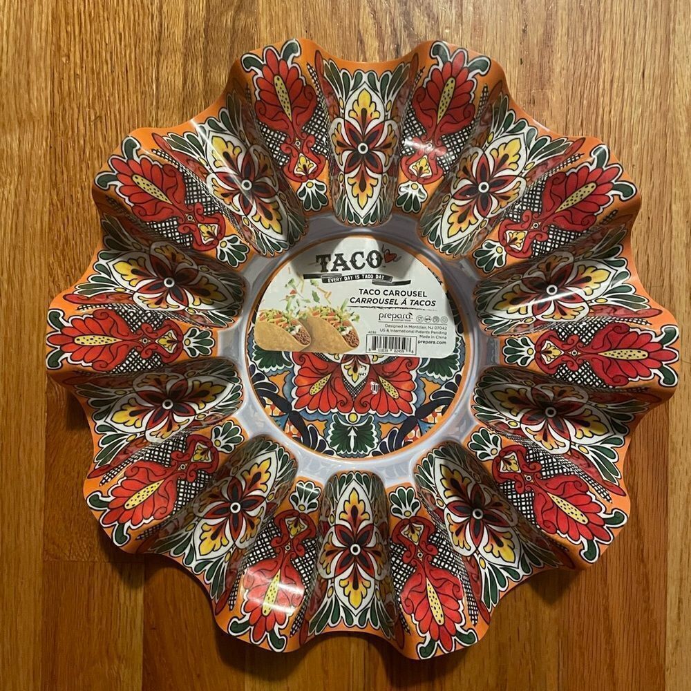 🆕 taco carousel dish / platter